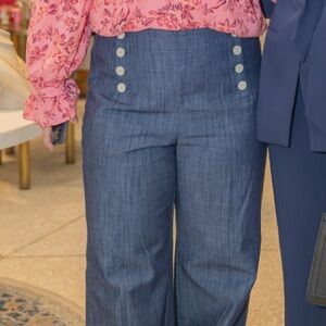 LOFT Midnight Blue button Jean Trousers